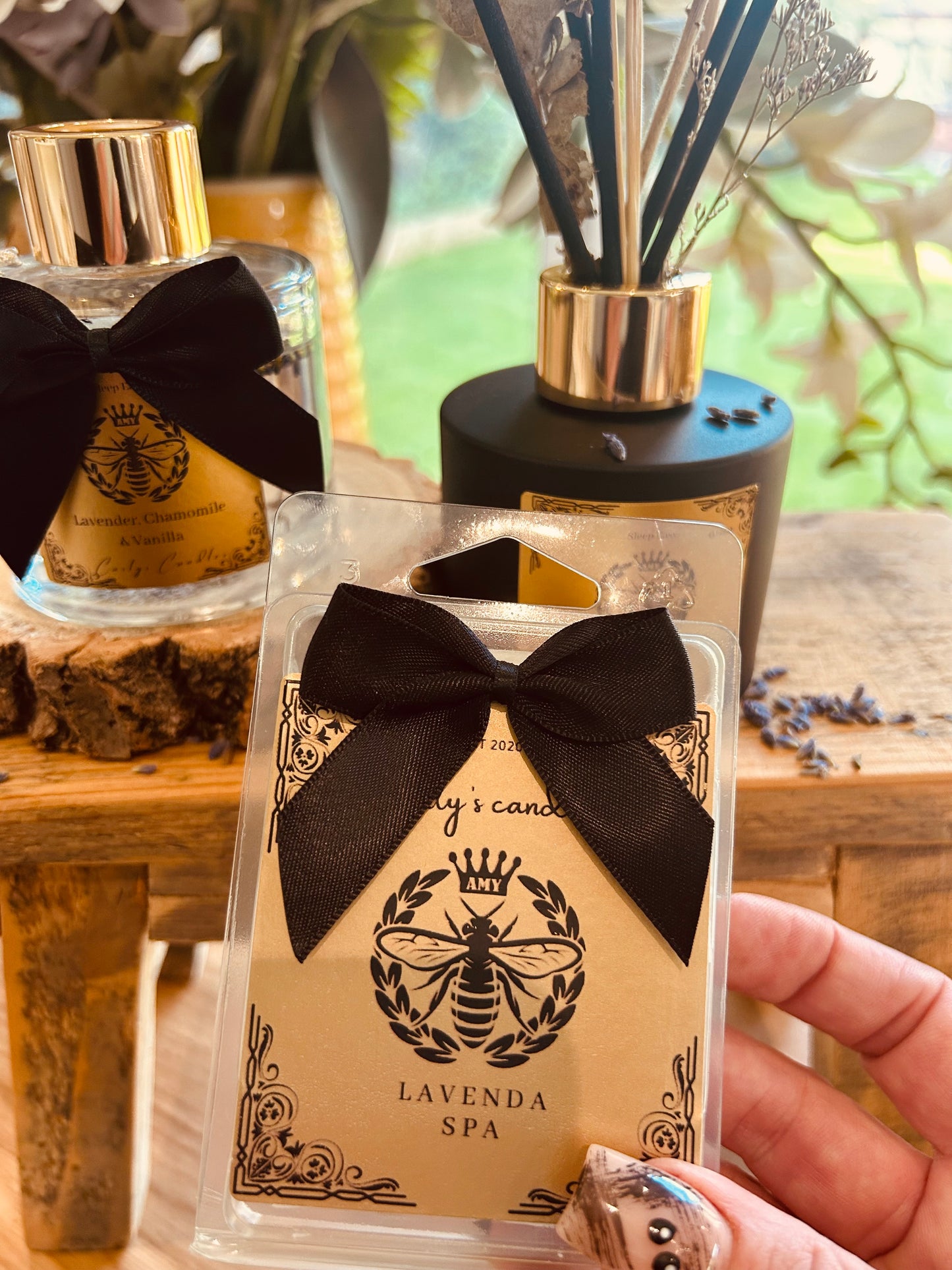 Wax melts- Lavender spa six cubed wax melts - Carly's candles & wax melts