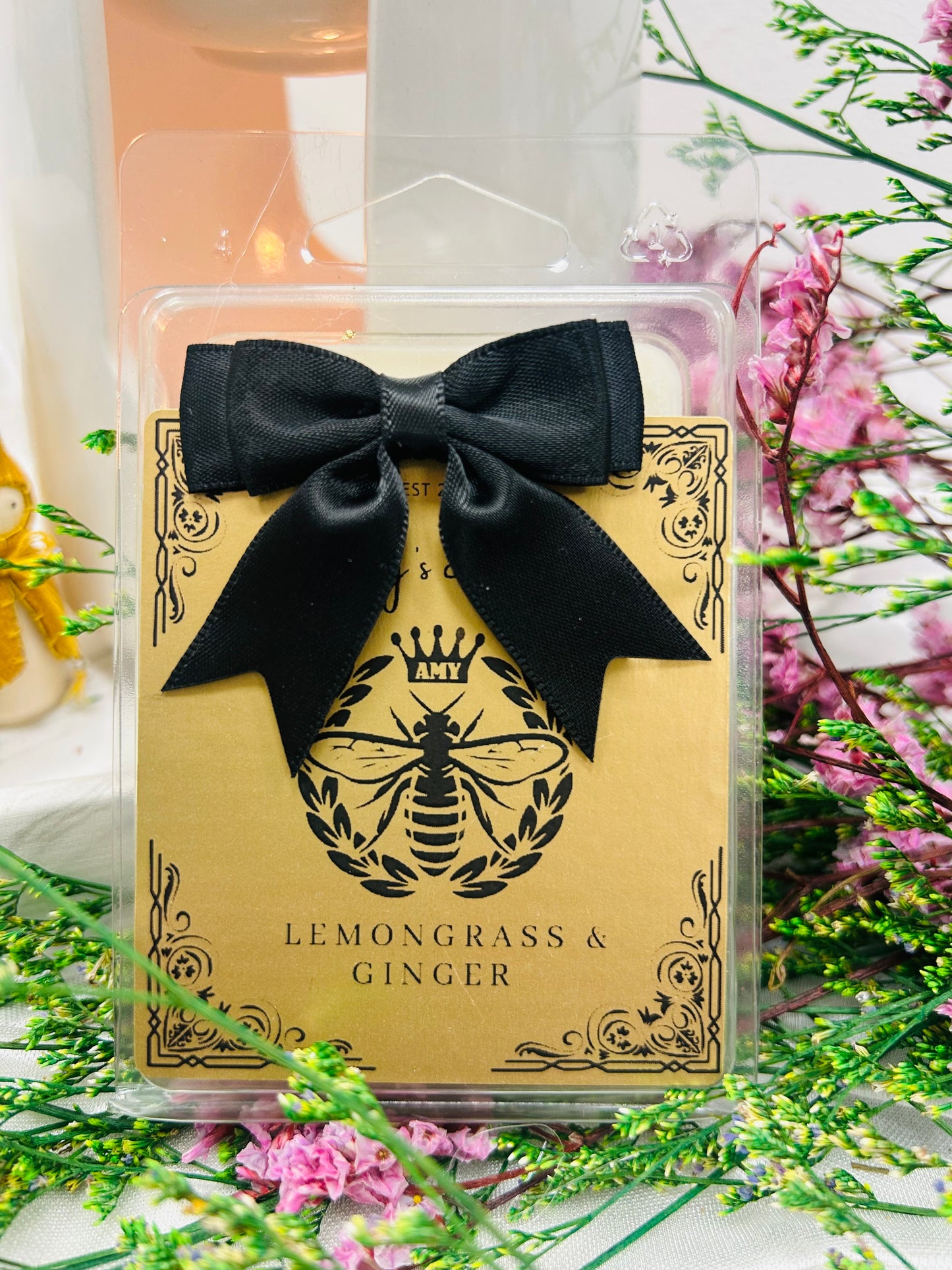 zesty lemongrass & ginger soy hand poured wax melts