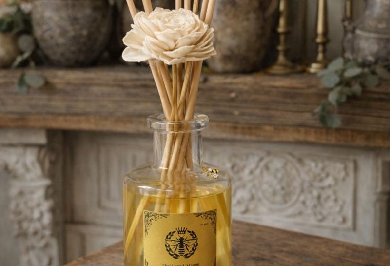 200gram Diffuser- Italian Glass- Hand poured- Strong Diffuser fragrances- long lasting Diffuser - Carly's candles & wax melts