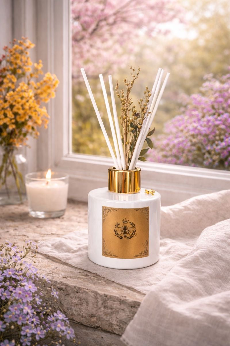 Peach couture Reed diffuser - Carly's candles & wax melts