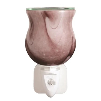 Wax Melter Plug In - purple Swirl 12cm - Carly's candles & wax melts