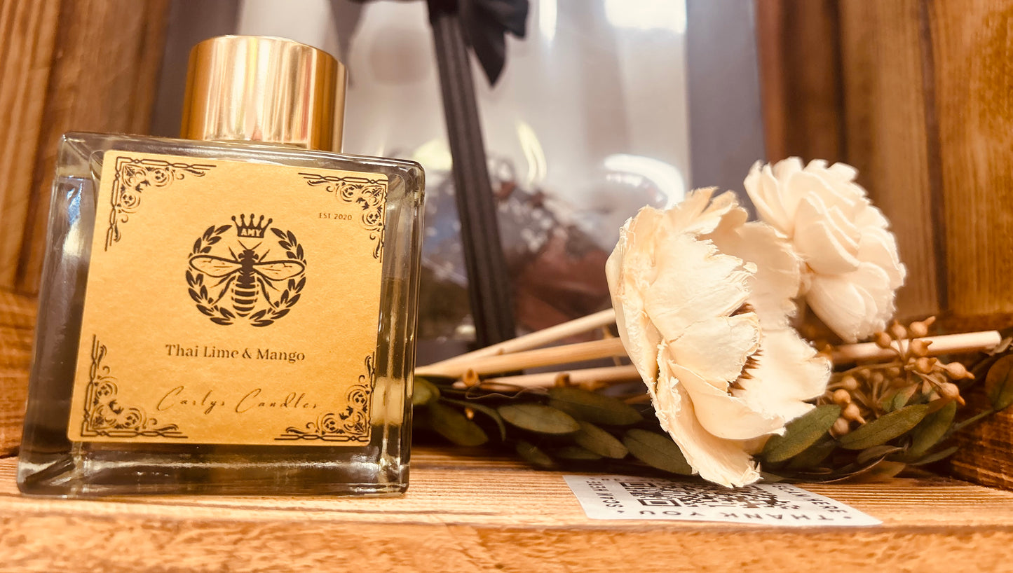 Gifts bag - Thai lime & Mango Diffuser with flowers