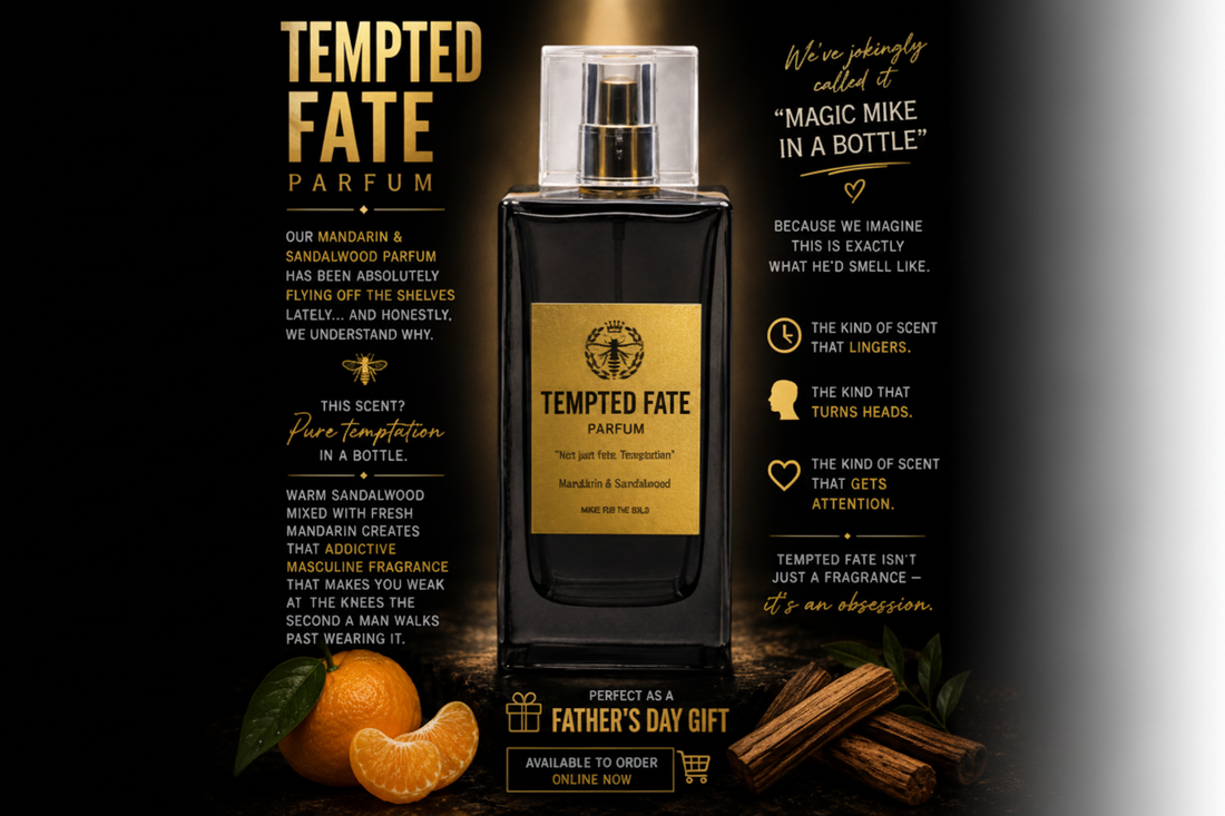 Tempted Fate Parfum - Mandarin & Sandalwood - The Perfect Father's Day Gift