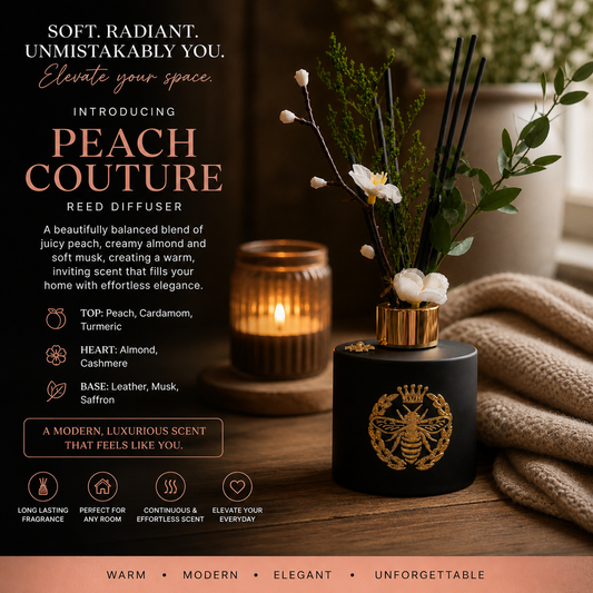 Peach Couture Reed Diffuser
