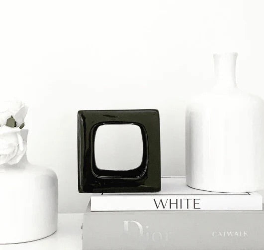 Talin Ceramic Wax Burner - Black - Carly's candles & wax melts