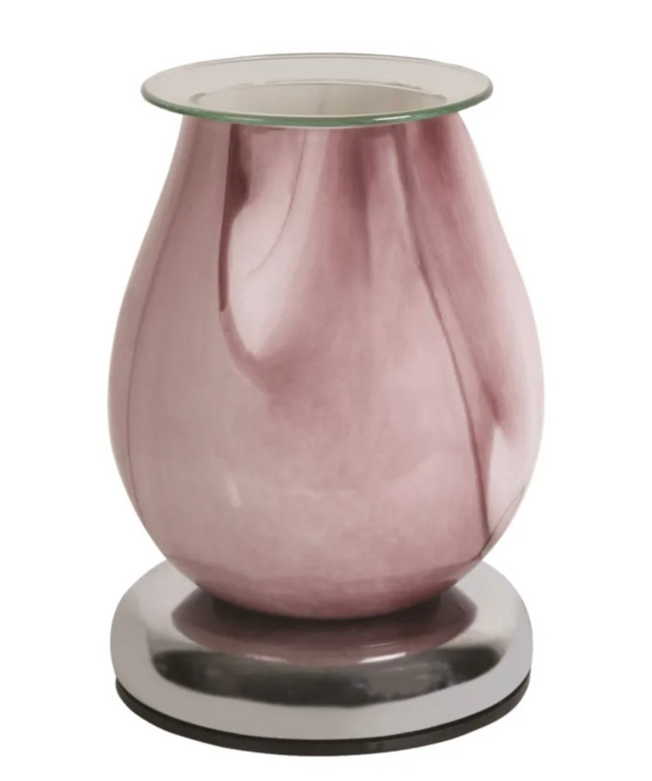Electric Wax Melter Touch - Purple Swirl Oval 16cm - Carly's candles & wax melts