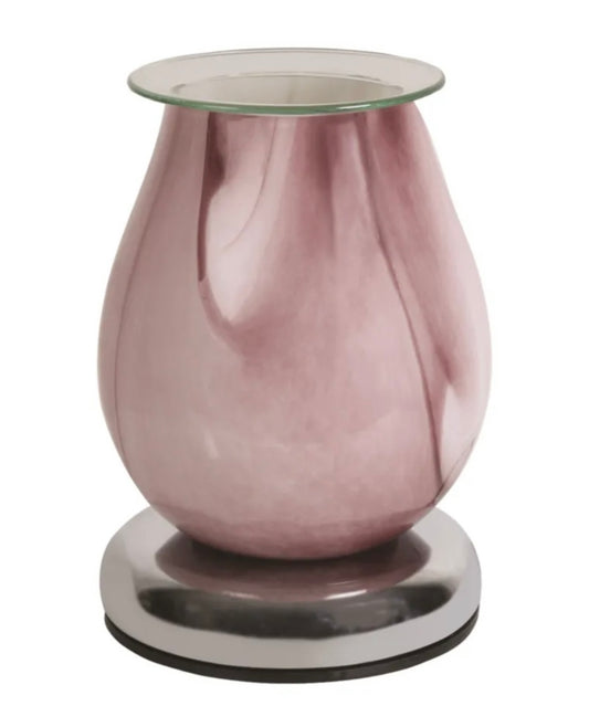 Electric Wax Melter Touch - Purple Swirl Oval 16cm - Carly's candles & wax melts