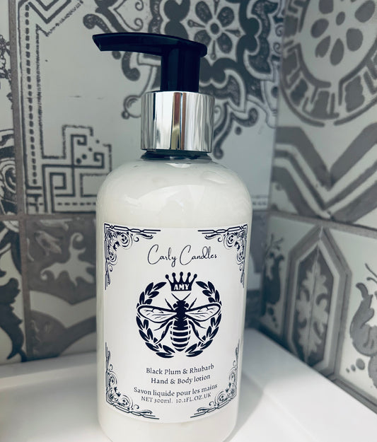 Luxury Black Plum & Rhubarb Hand Lotion – Fruity, Refreshing Skin Care