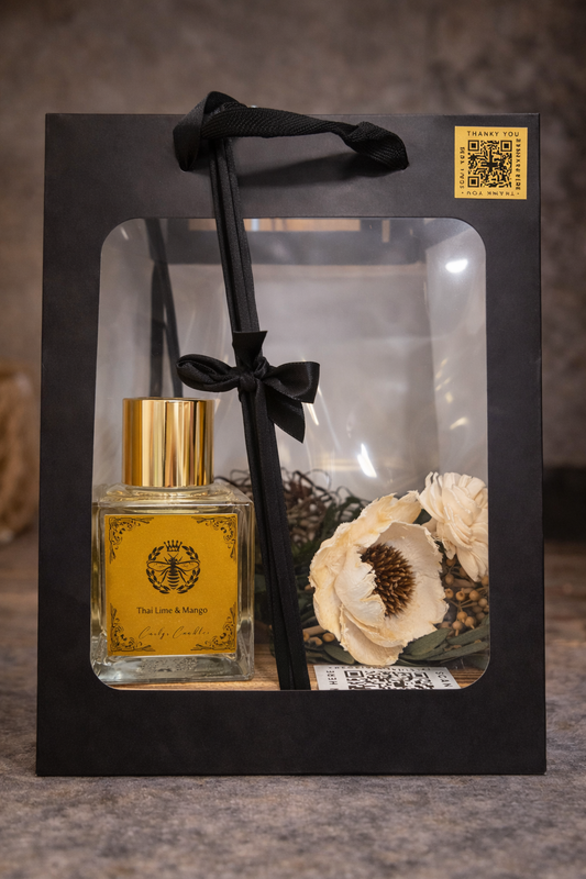 Thai Lime & Mango Gift Bag - Carly's candles & wax melts