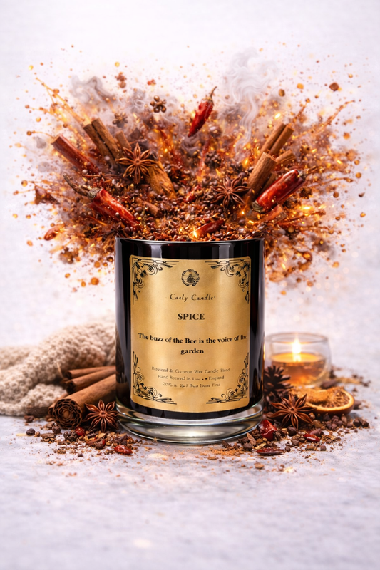Spice… luxury rapeseed & coconut blend candle (without lid) - Carly's candles & wax melts