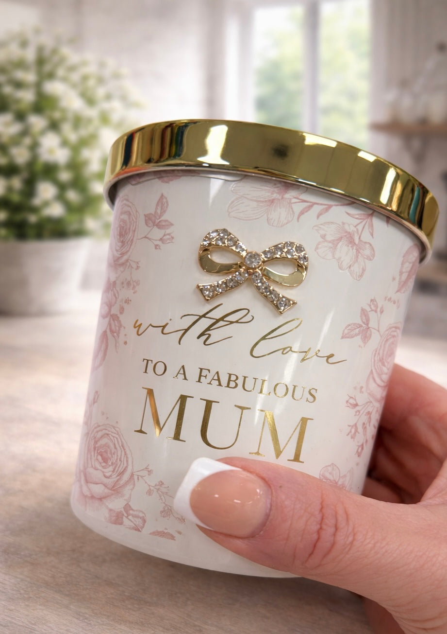 With Love to a Fabulous Mum | Velvet Rose & Oud Scented Candle - Carly's candles & wax melts