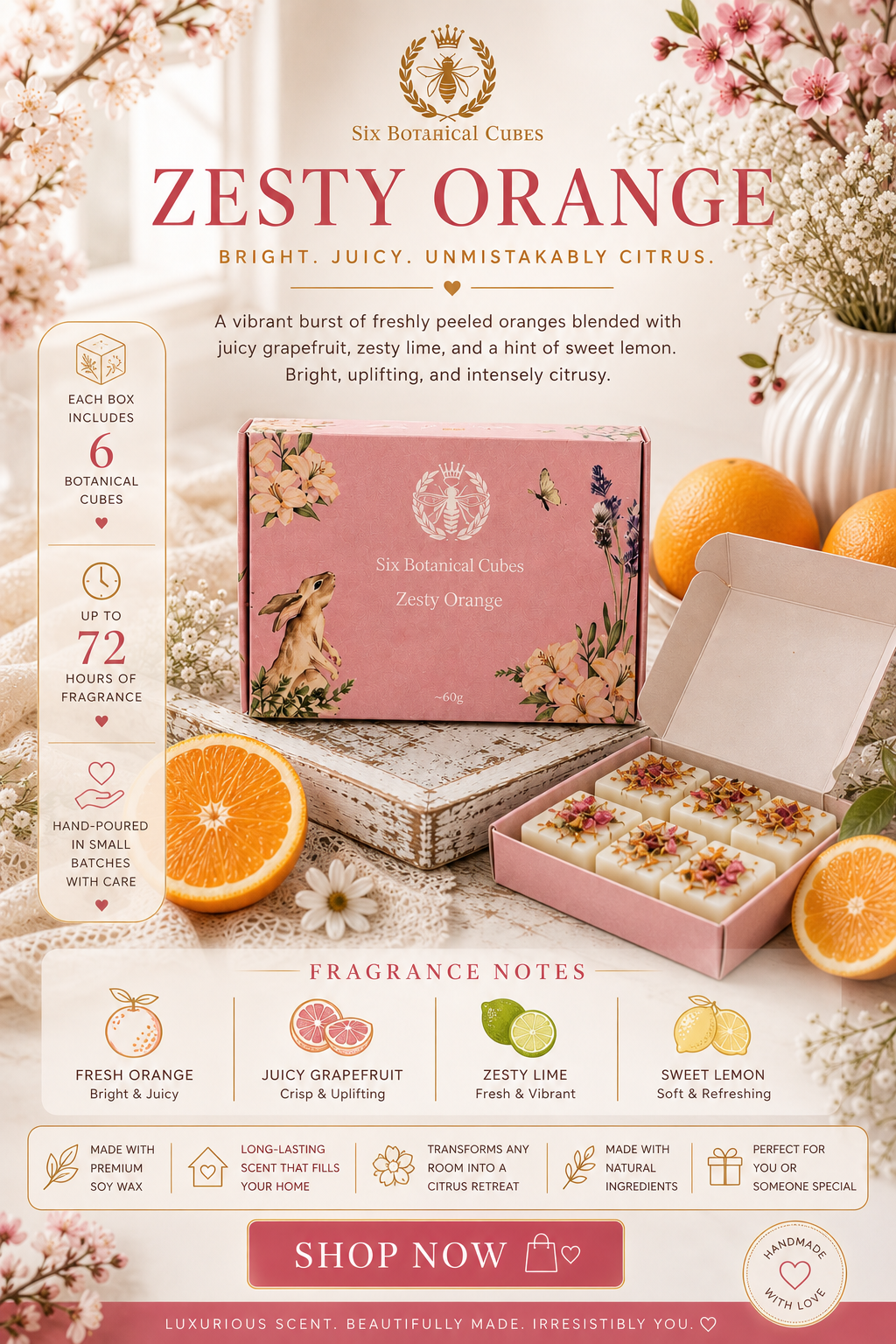 Zesty Orange Wax Melts - Carly's candles & wax melts