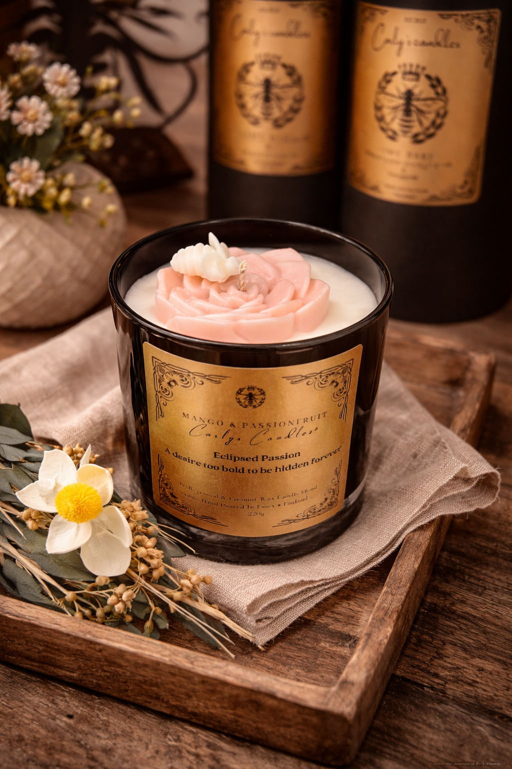 Passionfruit & Mango Scented Candle - Carly's candles & wax melts