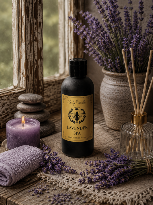 Lavender Spa Reed Diffuser Refill - Carly's candles & wax melts