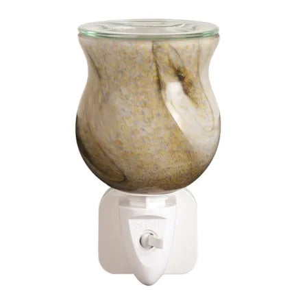 Wax Melter Plug In - Natural Swirl 12cm - Carly's candles & wax melts