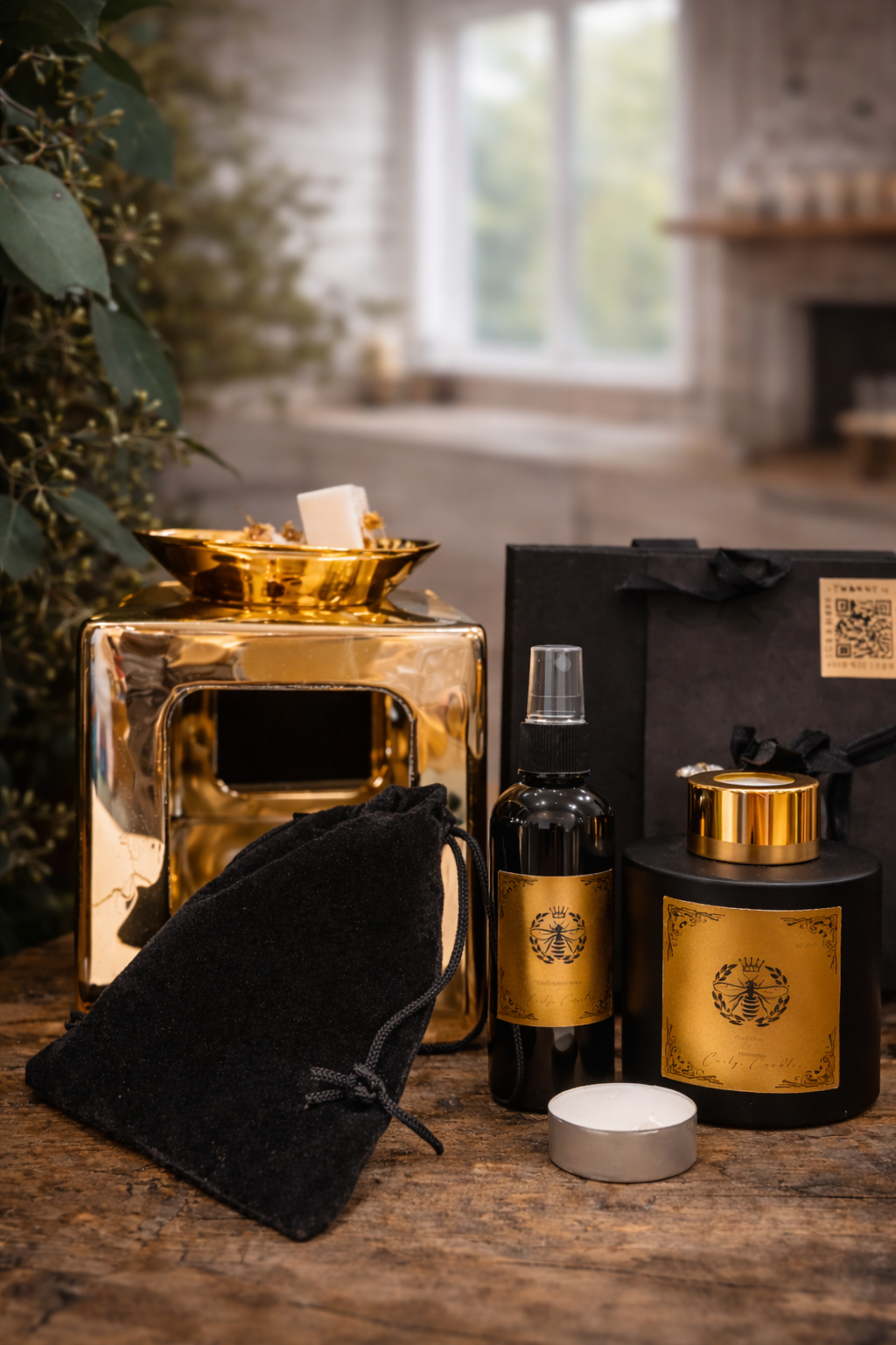 Black Plum & Rhubarb Signature Home Fragrance Gift Set - Carly's candles & wax melts