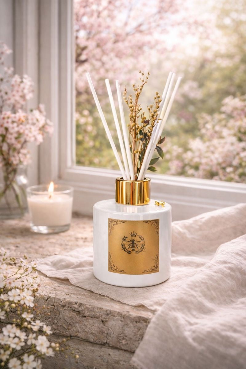 Peony & blush suede - Carly's candles & wax melts