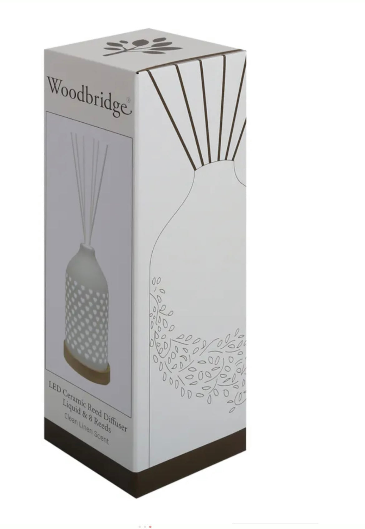 LED Ceramic Reed Diffuser Hearts 19cm - Carly's candles & wax melts