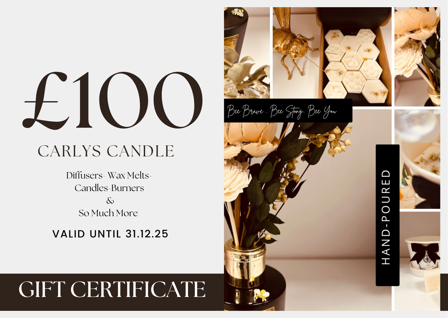 Gift card - Carly's candles & wax melts