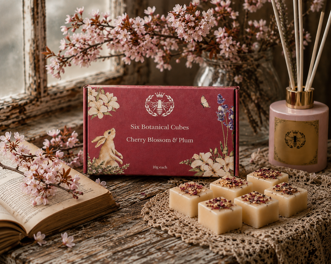 Cherry Blossom & Plum Soy Wax Melts - Carly's candles & wax melts