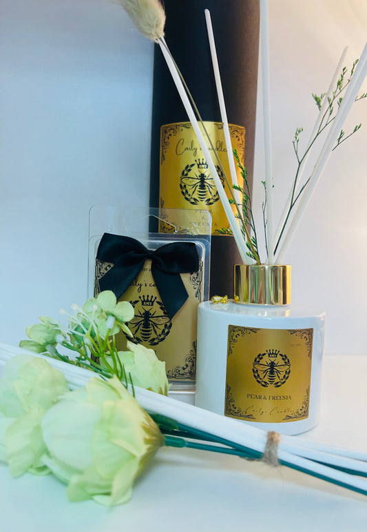 Pear & Freesia diffuser and soy wax melts inspired by Jo Malone
