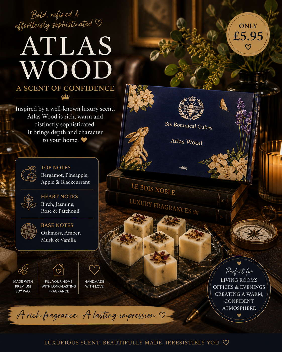Atlas Wood Soy Wax Melts