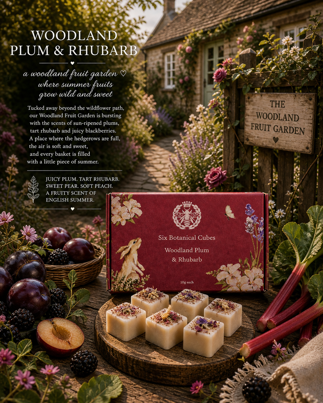 Woodland Plum & Rhubarb Soy Wax Melts