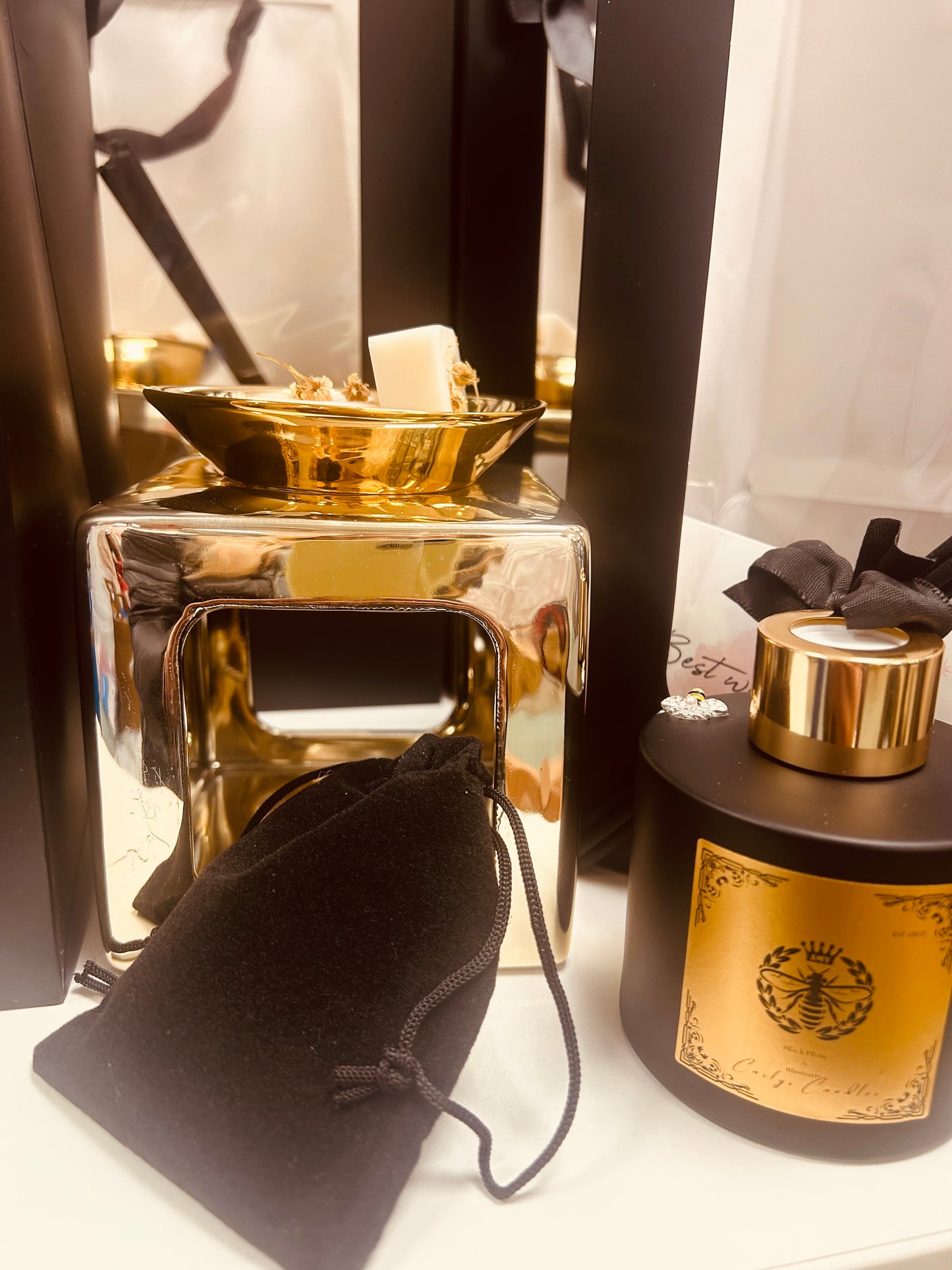 Beautiful selection of our best selling black plum and rhubarb hamper