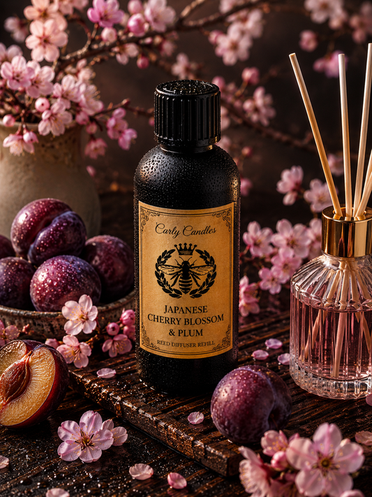 Japanese Cherry Blossom Reed Diffuser Refill - Carly's candles & wax melts