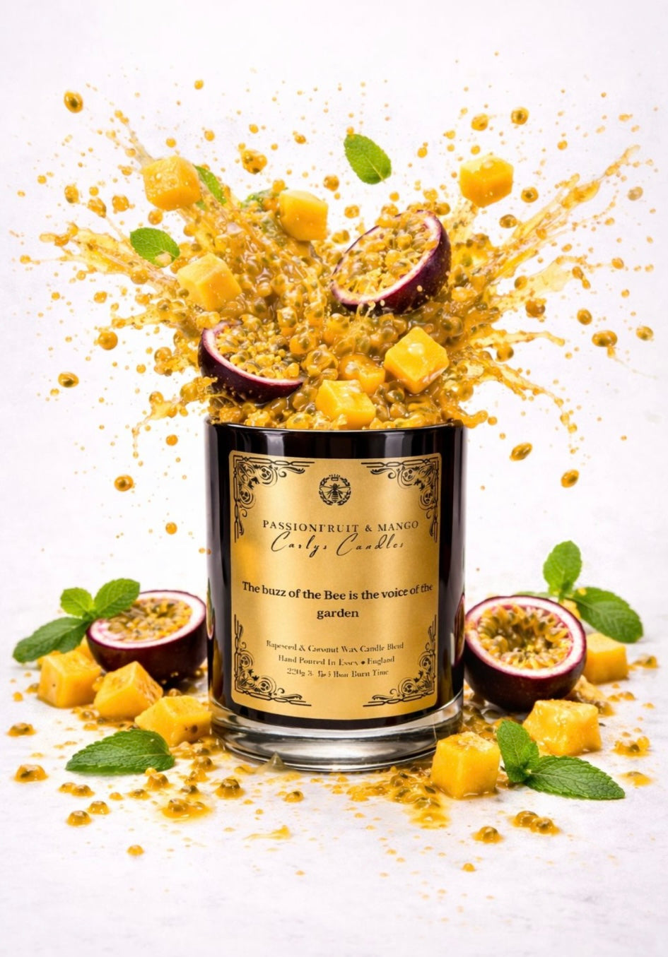 Eclipsed passion - Valentine’s Day candle - passionfruit and mango - Carly's candles & wax melts