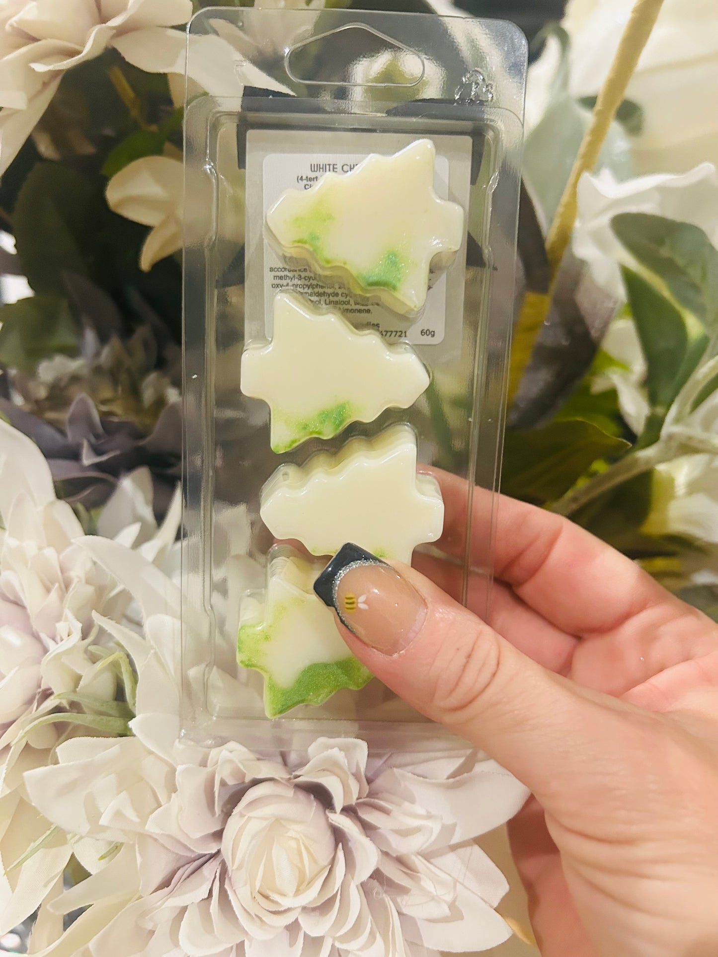 4x Christmas Tree soy wax melt clamshell