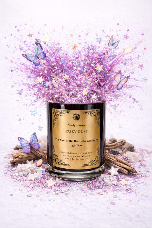 Fairy Dust - Coconut & rapeseed elegant Coco candle - 220grams - Carly's candles & wax melts