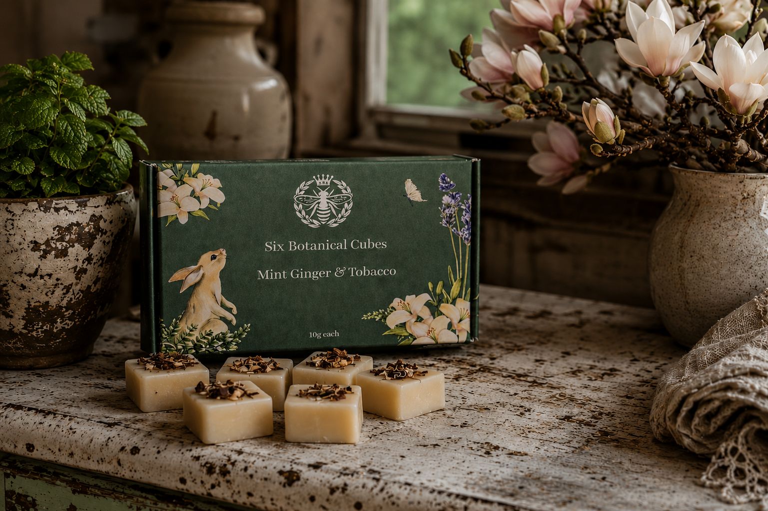 Mint, Ginger & Tobacco Soy Wax Melts - Carly's candles & wax melts