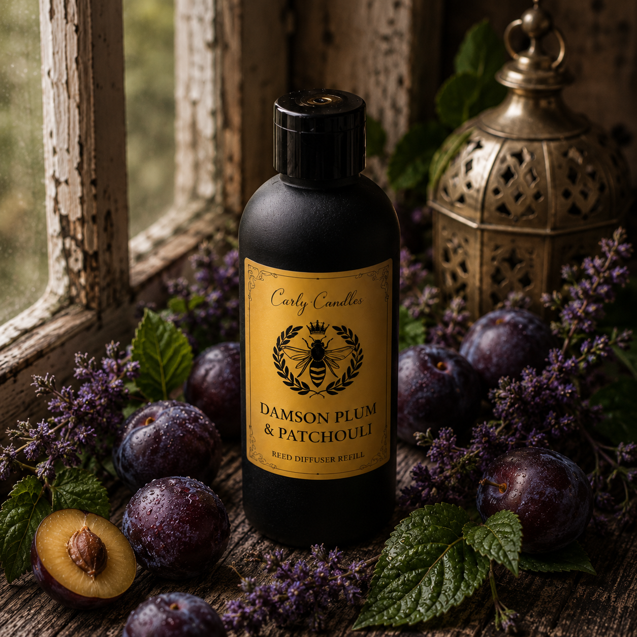 Damson Plum & Patchouli Reed Diffuser Refill - Carly's candles & wax melts