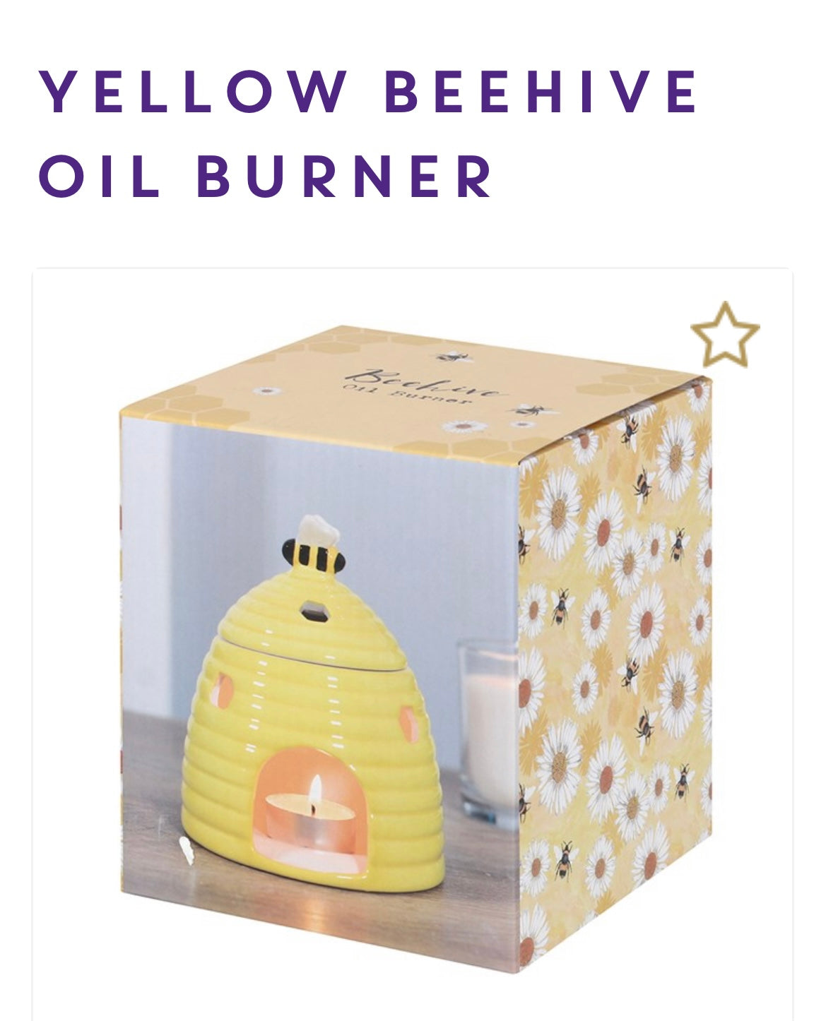 BEEHIVE OIL BURNER - Carly's candles & wax melts