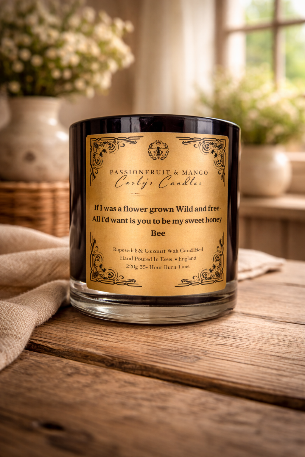 Passionfruit & Mango Scented Candle - Carly's candles & wax melts