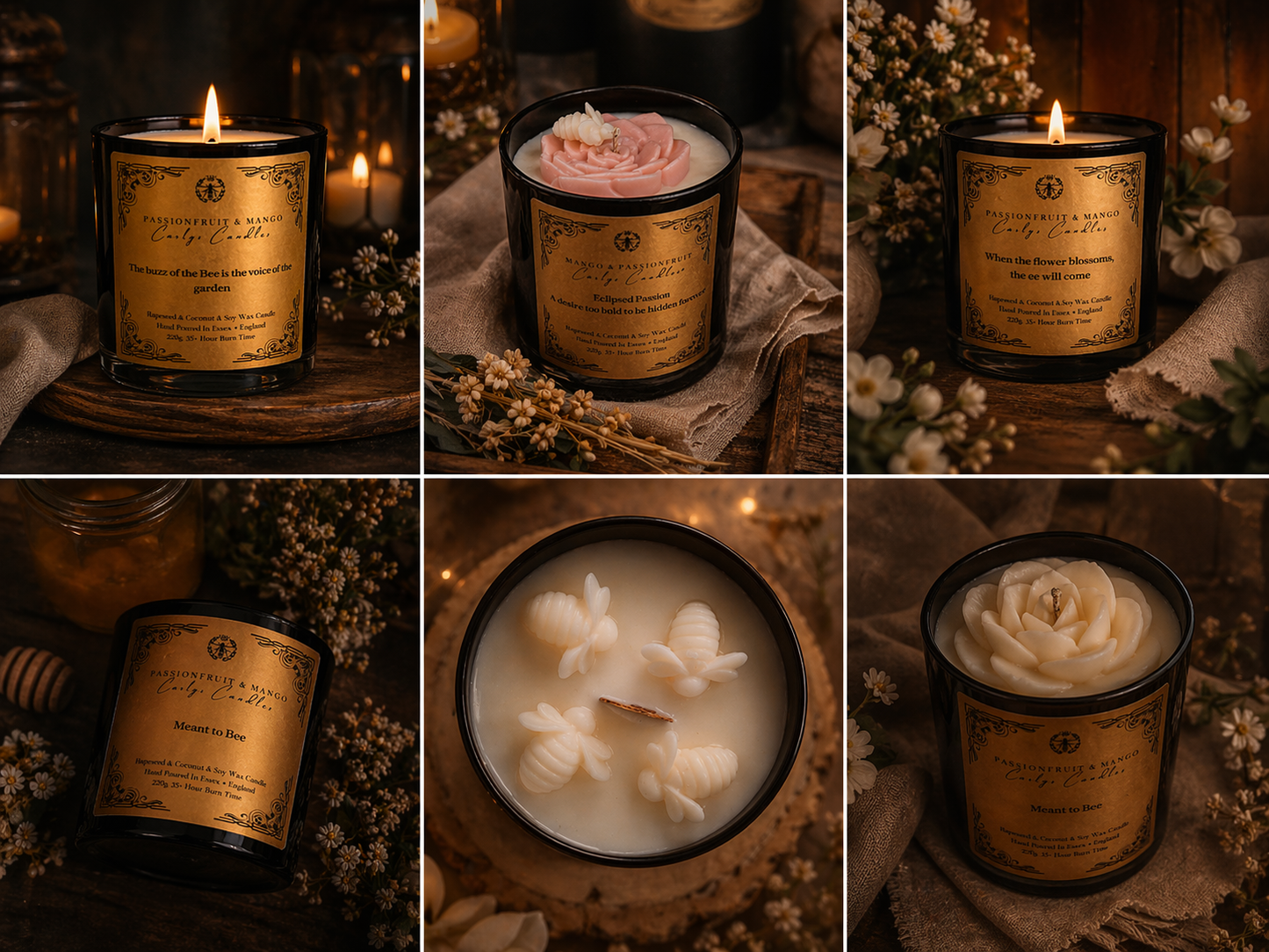 Passionfruit & Mango Scented Candle - Carly's candles & wax melts