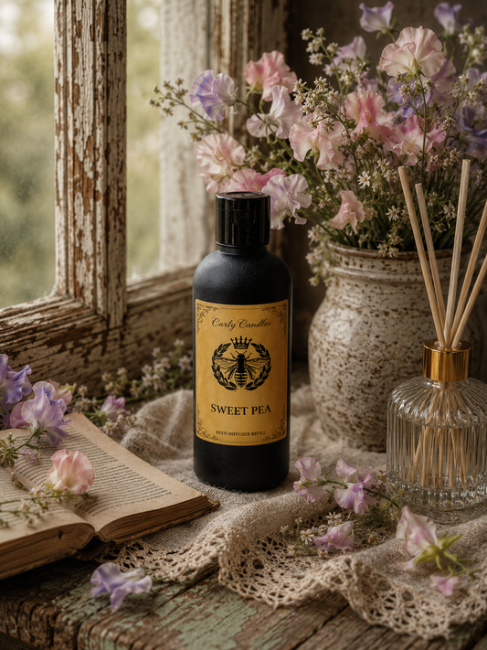 Sweet Pea Reed Diffuser Refill - Carly's candles & wax melts