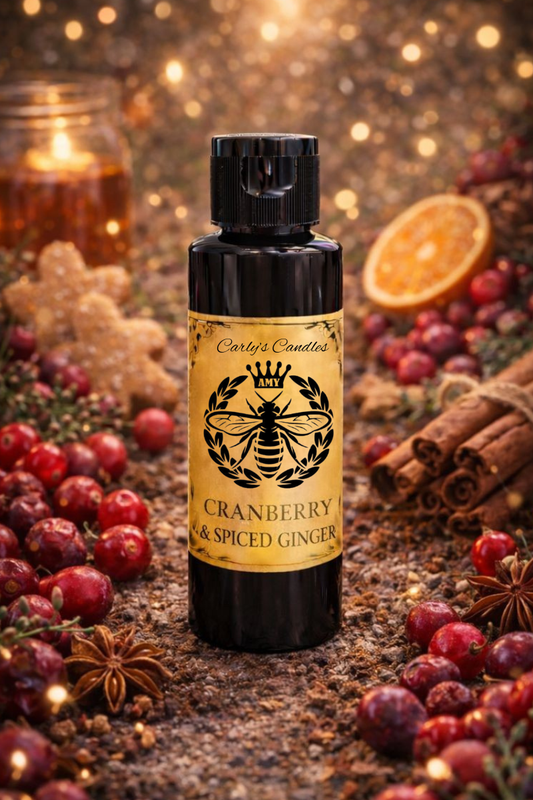 Cranberry & spiced ginger diffuser refill- with 7 new reeds - Carly's candles & wax melts