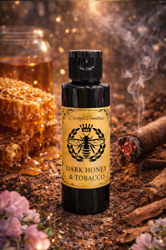 Dark Honey & Tobacco - diffuser re fill with 7 new reeds - Carly's candles & wax melts
