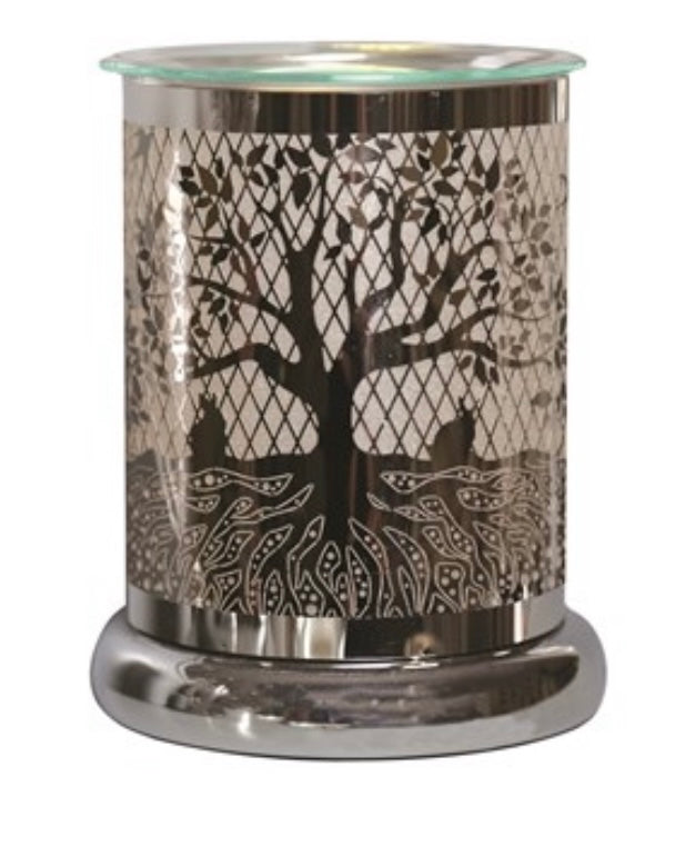 Electric Silhouette wax melt burner - tree of life - Carly's candles & wax melts