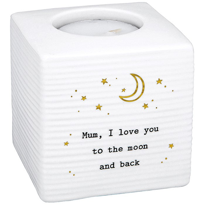 Thoughtful Words Tealight Holder Mum - Carly's candles & wax melts